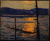 Sunset, Canoe Lake, Spring 1916. Private collection