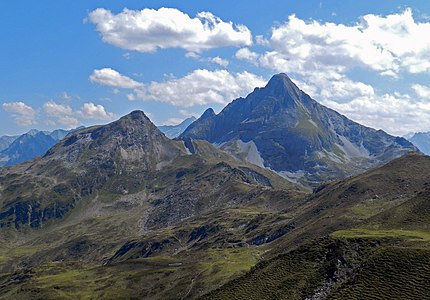 Torhelm, versteckter Kolm und der Kolm oberhalb von Brandberg