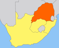 Suudafrikoanske Republik, oafter uk Transvaal-Republik naamd, in orange