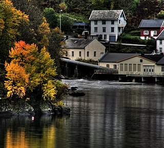 Tysse, Hordaland Village in Western Norway, Norway