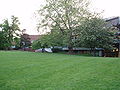 View of the Erb Memorial Union from the East Lawn, on the University of Oregon campus in Eugene, Oregon.