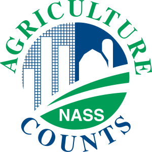 Logo of the U.S. National Agricultural Statistics Service, part of the Department of Agriculture..