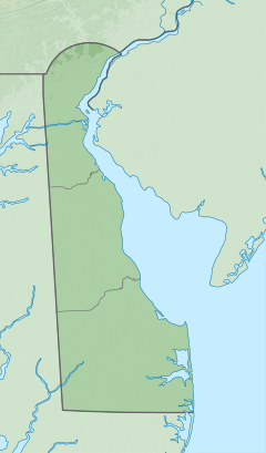 Mapa lokalizacyjna Delaware