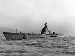 USS Barb (SS-220) se desfășoară în mai 1945.jpg