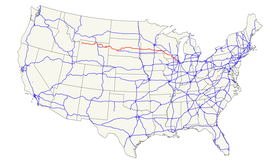 АСШ 14 в сети системы автомагистралей США