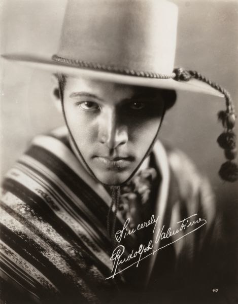 Publicity portrait of Valentino as Julio Desnoyers in the 1921 Metro Pictures production The Four Horsemen of the Apocalypse
