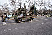 Español: Desfile civico militar sobre la Av. Luro, Mar del Plata, Argentina