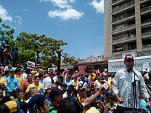 Parliamentaries special session in Brion Square Venezuelan Assembly special session 08.jpg