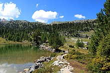 L'alpe di Fanes Piccolo nei pressi del Lago Vërt.