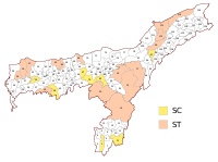 Wahlkreise zur Vidhan Sabha von Assam.svg 