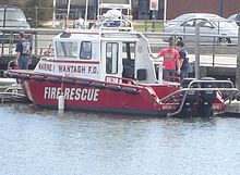 Wantagh Fire Department's Marine One docked at Wantagh Park Wantagh FD Marine One.jpg