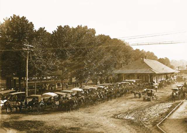 Waynesville Train Depot in Frog Level, c. 1890s