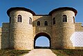 Porta decumana a castrului roman Biriciana (Weißenburg), Bavaria, Germania.