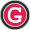 Letter G with a red circle