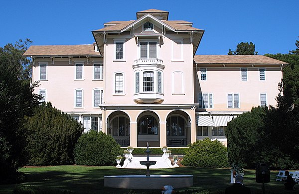 Ralston Hall, built in 1864, was the country estate of William Ralston, founder of the Bank of California.