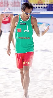 Wu Penggen Chinese beach volleyball player