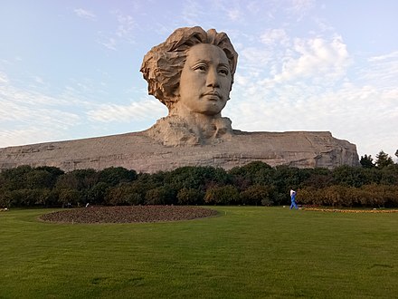 Young Mao Zedong statue in Changsha