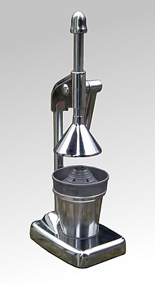 A metal countertop lemon squeezer Zitronenpresse-2.jpg