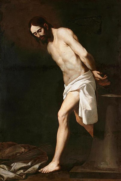 File:Zurbarán - Christ at the Column, 1661.jpg