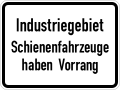 1008-32 - Henwies Industrierebeet - Vörrang för Schienenfohrtüüch