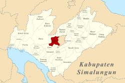 Peta lokasi Kecamatan Panombeian Panei