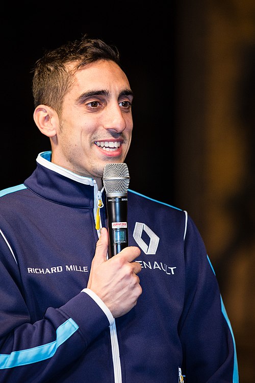 Sébastien Buemi (pictured in 2016) took the ninth victory of his career and was the first driver to win three consecutive races in Formula E history.