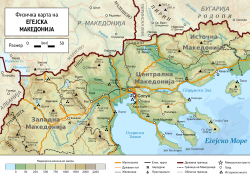 Карта на Егејска Мкедонија