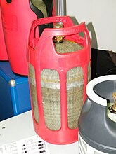 Glassfibersylinder for flytende hydrokarbongasser