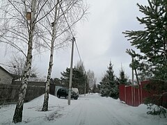Улица в деревне (зима 2022 года)