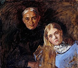 Фрау Фолль с дочерью (1895)