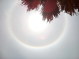 22° circular solar halo seen in Bangladesh, 19 March 2020.