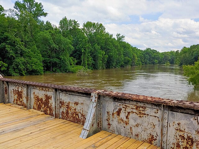 Wateree River from the Palmetto Trail near Eastover, South Carolina