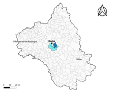 Sainte-Radegonde dans le canton du Nord-Lévezou en 2020.