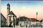 13878-Brüx-1912-Gymnasialplatz und Piaristenkirche-Brück & Sohn Kunstverlag.jpg