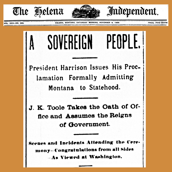 File:18891109 Montana statehood granted - The Helena Independent.png