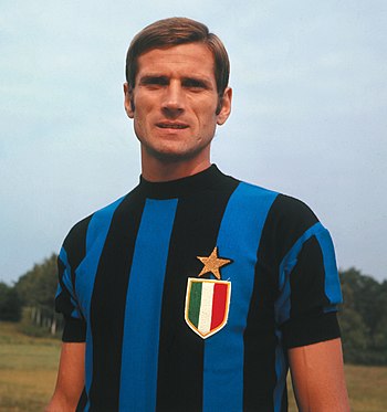 Facchetti 1967-ben az Internazionale mezében