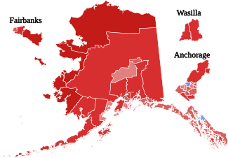 2010 United States House of Representatives election in Alaska by State House District.svg