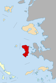 Poziția regiunii Insula Chios