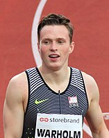 Karsten Warholm aus Norwegen erreichte im Finale den achten Platz