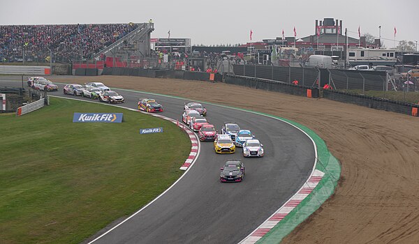 Start of a race at Brands Hatch.