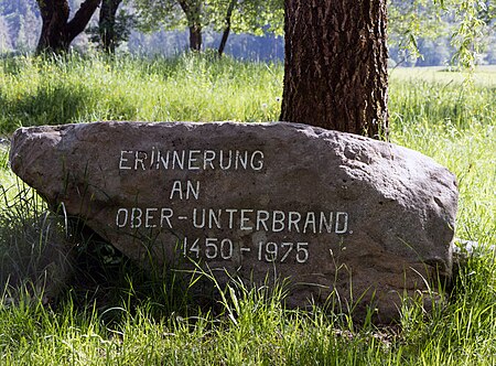 2019 Gedenkstein Ober Unterbrand