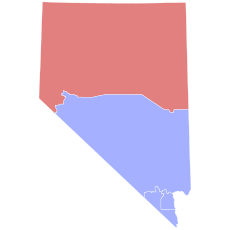 2022 Nevada LT Gubernatorial Election by congressional district.svg