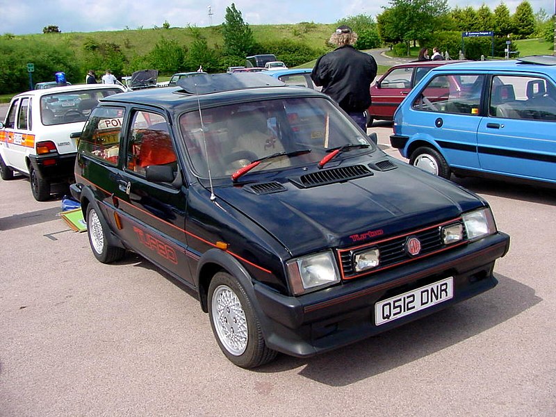 File:268 - December 1984 modified black MG Metro Turbo.jpg