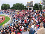 Supporters du LOSC au Stadium Nord.