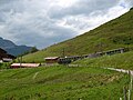 Deutsch: Wengernalpbahn, Wengernalp, Schweiz English: Wengernalpbahn, Wengernalp, Switzerland Camera location 46° 34′ 31.5″ N, 7° 56′ 35.8″ E    View all coordinates using: OpenStreetMap