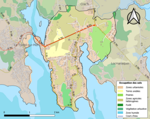 Mappa a colori che mostra l'uso del suolo.