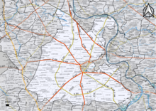 Carte du cadastre de la commune de Fontainebleau.