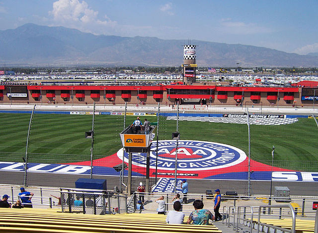 Auto Club Speedway view from grandstand center