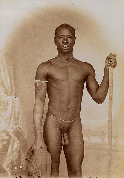 File:A young African man posing naked.jpg