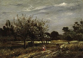 Landscape with Orchard, by 1898